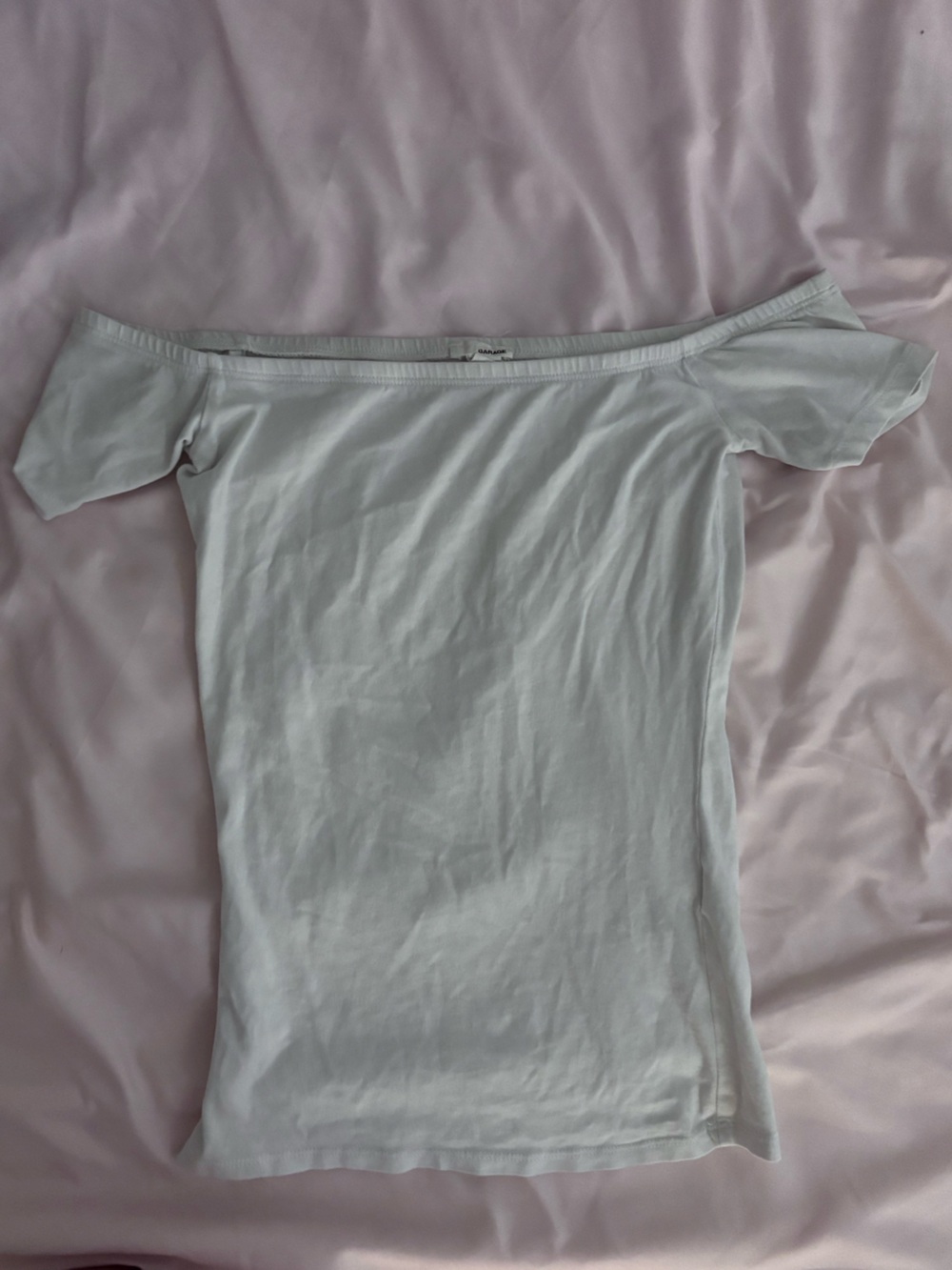 Simple White Off-Shoulder Tee